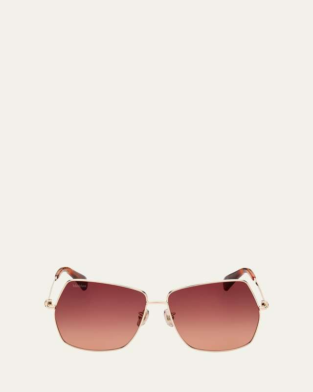 Jewel Square Metal Sunglasses